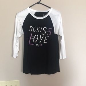 Young and Reckless baseball tee